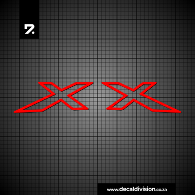 Isuzu X-Rider X Symbol Sticker Set